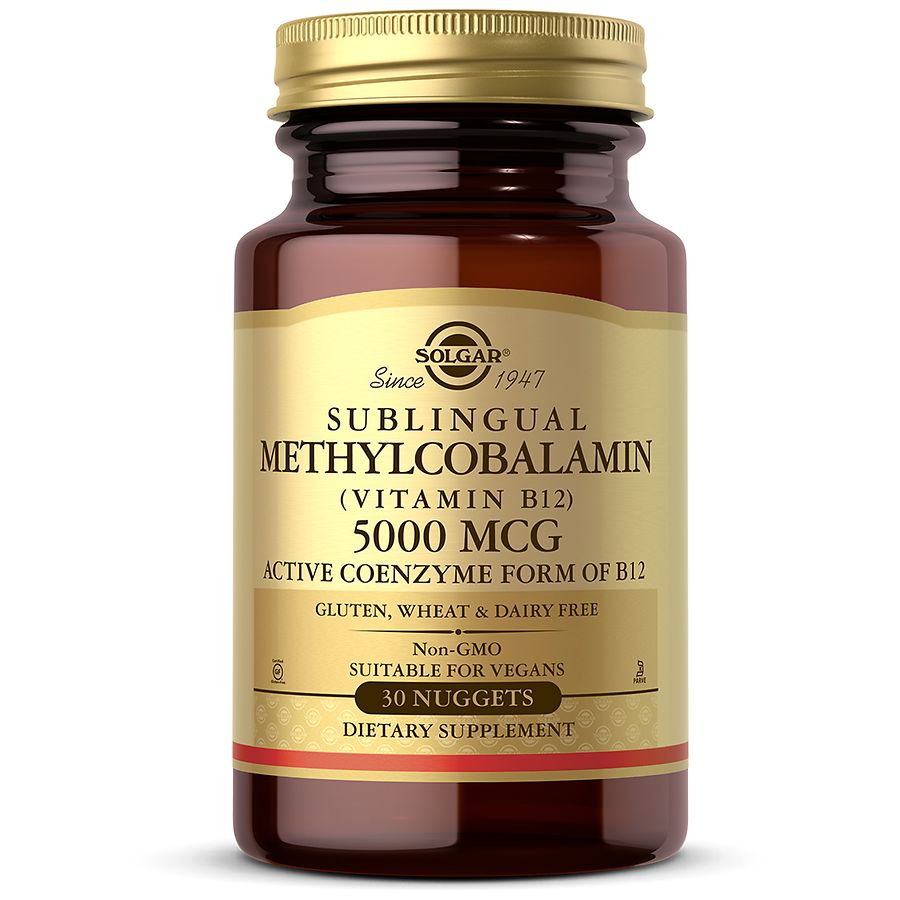 Solgar Methylcobalamin (Vitamin B12) 5000 Mcg Nuggets